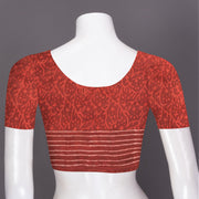 Brown Dabu Printed Mulmul Cotton Saree 10074072