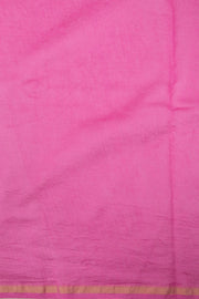 Pink Bagru Print Silk Cotton Saree 10074101