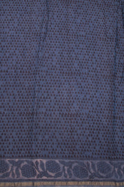 Blue Jahota printed Silk Cotton Saree 10074126