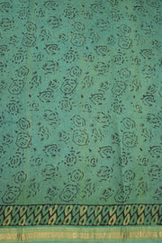 Green Vanaspathi Printed Silk Cotton Saree 10074130