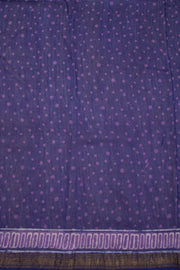 Purple Akola Dabu Printed Silk Cotton Saree 10074139