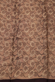 Brown Vanaspathi Printed Modal Vegan Silk Saree 10074144