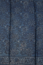 Black Jahota Print Modal Vegan Silk Saree 10074145