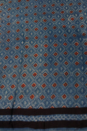 Maroon Jahota Print Modal Vegan Silk Saree 10074146