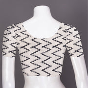 Black Hand Block Print Kota Cotton Saree 10074161