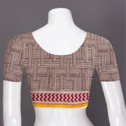 Mauve Hand Block Print Kota Cotton Saree 10074169