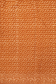 Cinnamon Brown Dabu Print Kota Cotton Saree 10074184