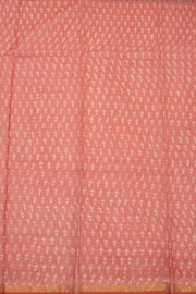Melon Pink Vanaspathi Print Kota Cotton Saree 10074196