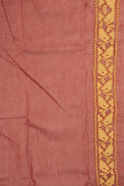 Maroon Handloom Jamdani Style Cotton Saree 10074217