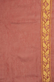 Maroon Handloom Jamdani Style Cotton Saree with Blouse 10074217