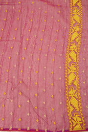 Purple Handloom Jamdani Style Cotton Saree 10074220