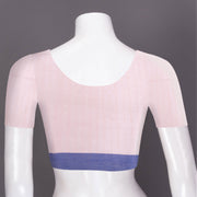 Baby Pink Handloom Jamdani Cotton Saree 10074367