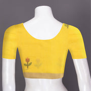 Yellow Handloom Jamdani Khadi Cotton Saree 10074369