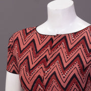 Pink Hand Block Jahota Printed Cotton Blouse 10074491