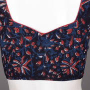 Black Hand Block Jahota Printed Cotton Blouse 10074496