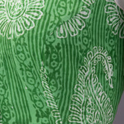 Green Hand Block Printed Cotton Blouse 10074503
