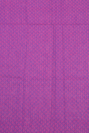 Aqua Marine Blue Handloom Chettinad Cotton Saree With Stripes And Temple Border 10075809