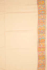 Cream Kashmiri Kani Light Silk Saree 10075976