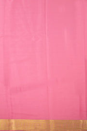 Purple Mysore Crepe Silk Saree With Zari Border 10076237