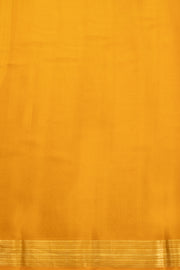 Blue Mysore Crepe Silk Saree With Zari Border 10076229