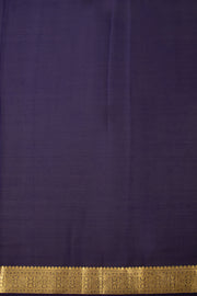 Blue Mysore Crepe Silk Saree With Zari Border 10076234