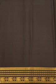 Yellow Mysore Crepe Silk Saree With Zari Border 10076241