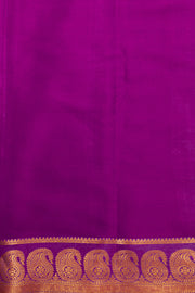 Yellow Mysore Crepe Silk Saree With Zari Border 10076235