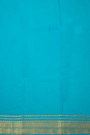 Yellow Mysore Crepe Silk Saree With Zari Border 10076240