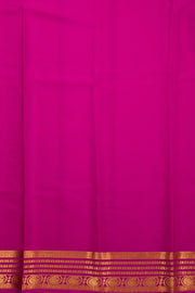 Green Mysore Crepe Silk Saree With Zari Border 10076243