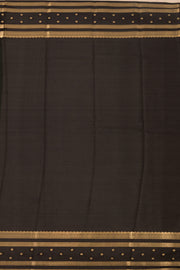 Green Mysore Crepe Silk Saree With Zari Border 10076249