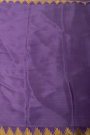Ombre Dye Mysore Crepe Silk Saree In Purple And Lavender With Zari Stripes and Temple Border  10076256
