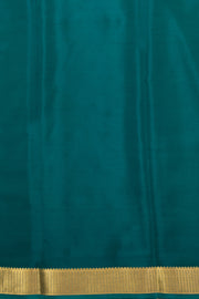 Ombre Dye Mysore Crepe Silk Saree In Green and Purple With Zari Stripes and Zari Border 10076257