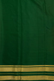 Yellow Mysore Crepe Silk Saree With Zari Border 10076258