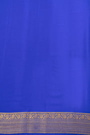 Mauve Mysore Crepe Silk Saree With Zari Border 10076261