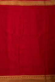 Black Mysore Crepe Silk Saree With Checks Design And Zari Border 10076267