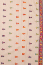 Cream Handloom Kashmir Kani Silk Saree 10076300