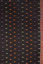 Black Handloom Kashmir Kani Silk Saree 10076301