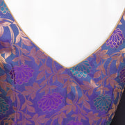 Skystone Blue  Kanjivaram Soft Silk Blouse With Floral Motifs And Elephant Motifs 10076620