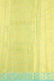 Amber Gold Kanjivaram Tissue Silk Saree With Honey-Comb Design And Floral Border 10076702