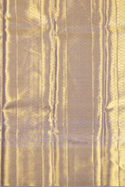 Moonlight Lavender Purple Kanjivaram Tissue Silk Saree With Paisley And Floral Design 10076703