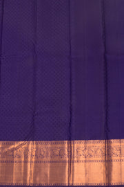 Pumpkin Glow Orange Kanjivaram Pure Silk Saree With Floral Design 10076707