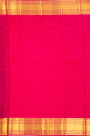 Royal Violet Blue Kanjivaram Pure Silk Saree With Butta Design And Zari Border 10076731