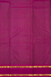 Desert Sand Grey Kanjivaram Pure Silk Saree With Thandavalam Border 10076754