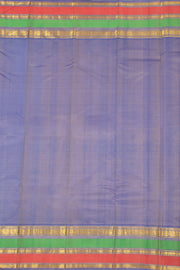 Summer Peach Kanjivaram Pure Silk Saree With Stripes Design And Thandavalam Border 10076762