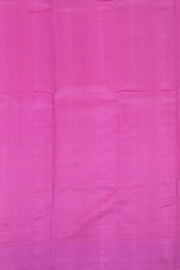 Golden Tangerine Orange Handloom Kanjivaram Soft Silk Saree With Floral Motifs Design 10076778