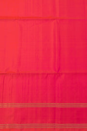Iris Dream Blue Handloom Kanjivaram Soft Silk Saree With Stripes And Floral Butta Design 10076808