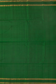 Tender Leaf Green Handloom Kanjivaram Soft Silk Saree With Checks Design 10076817
