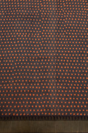 Black Dabu Printed Silk Cotton Saree 10077024