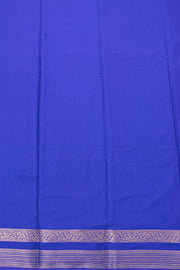 Blue Semi Mysore Crepe Silk Saree 10077794