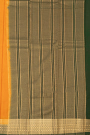 Saffron Orange Semi Mysore Crepe Silk Saree 10077807